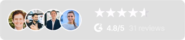 4,8/5 sur G2 - 31 avis
