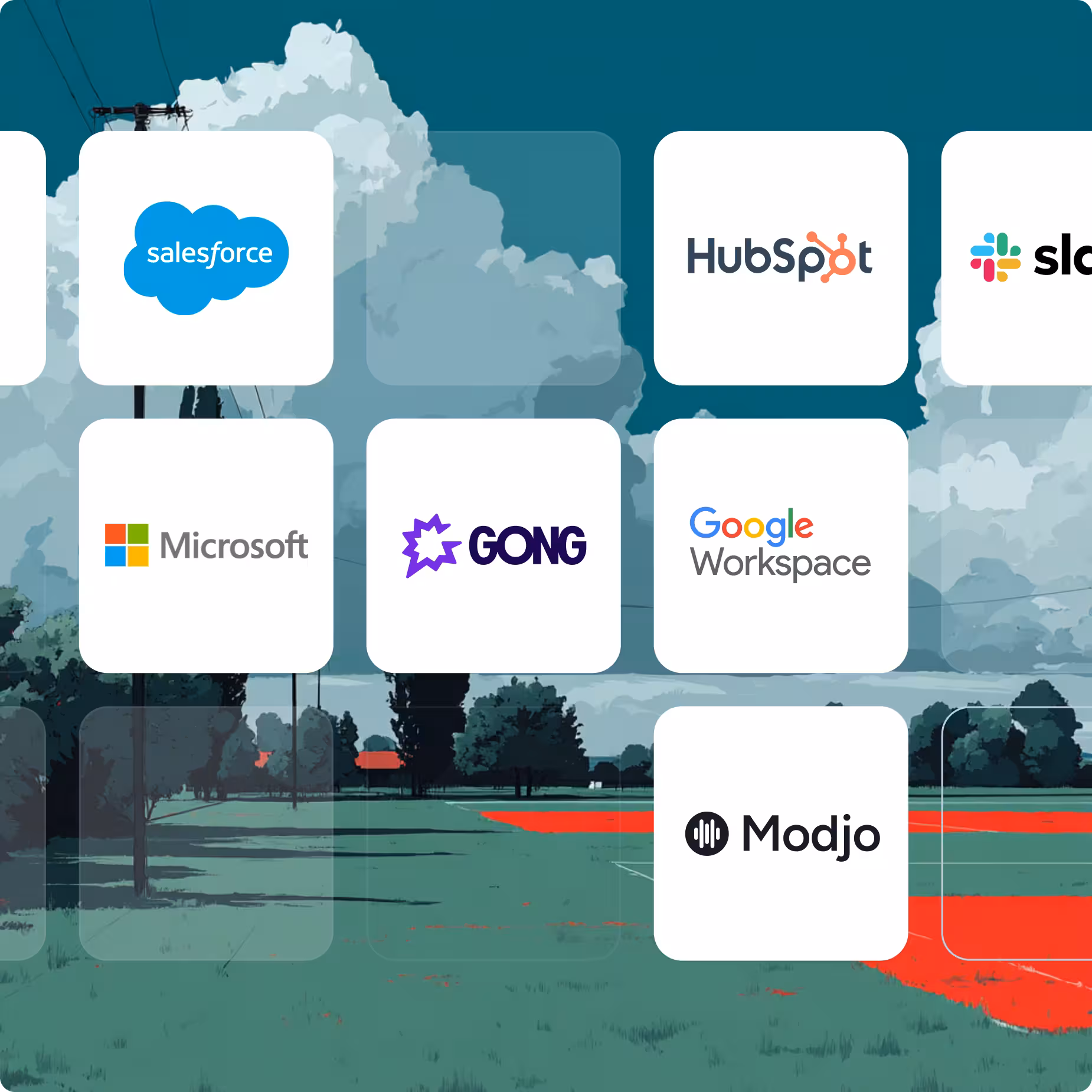 Compatible avec tous vos outils : Gong, Modjo, Salesforce, HubSpot et bien d’autres